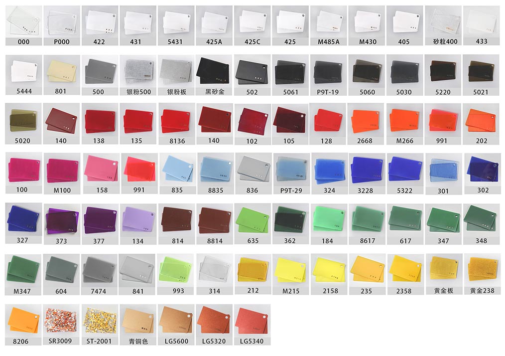 Custom acrylic transperent sheets