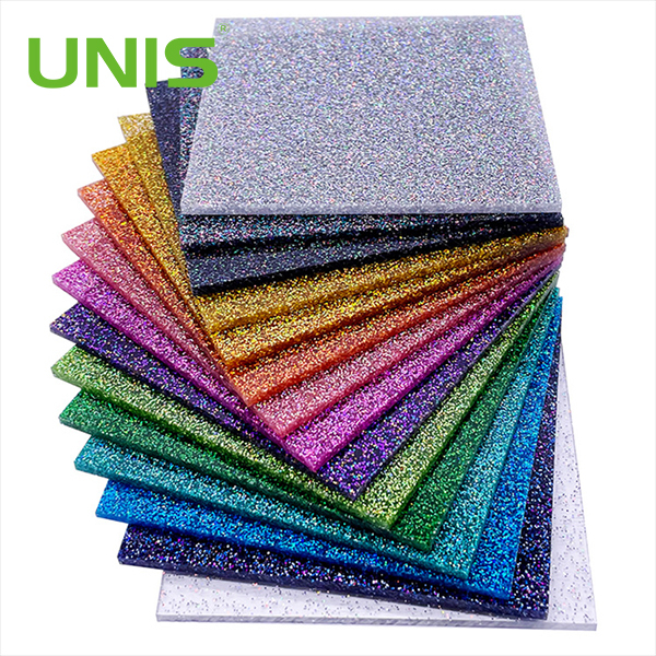 Unis Colours Glitter Acrylic Sheet 