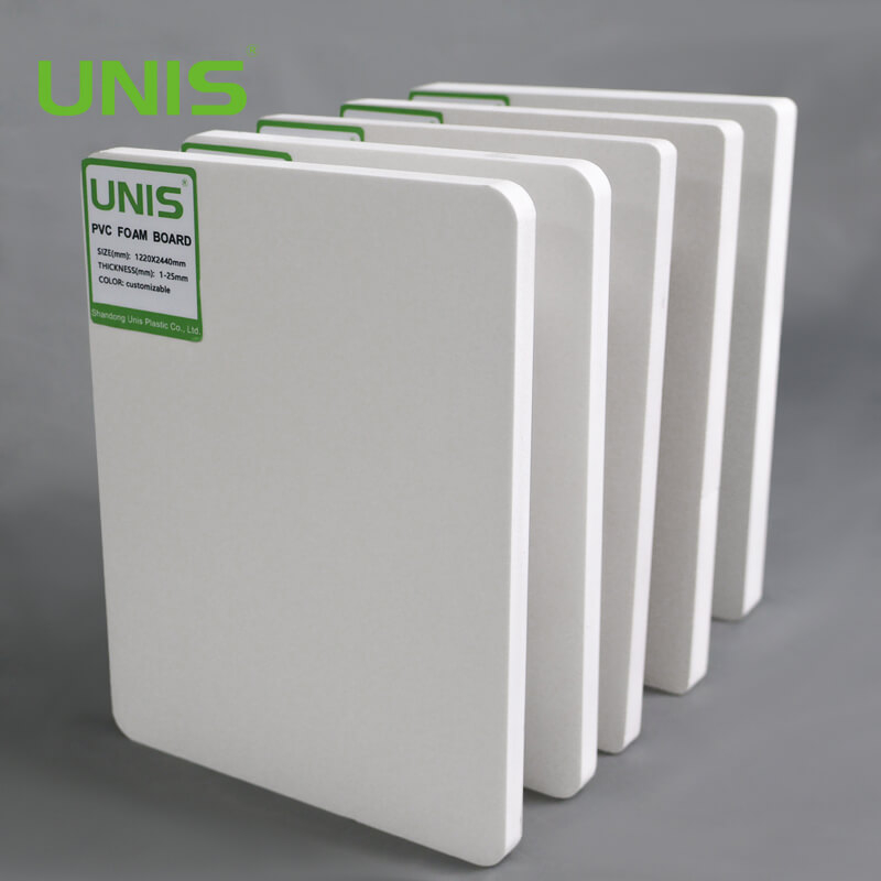 UNIS High Density 10mm 18mm Pvc Foam Board for Cabinet