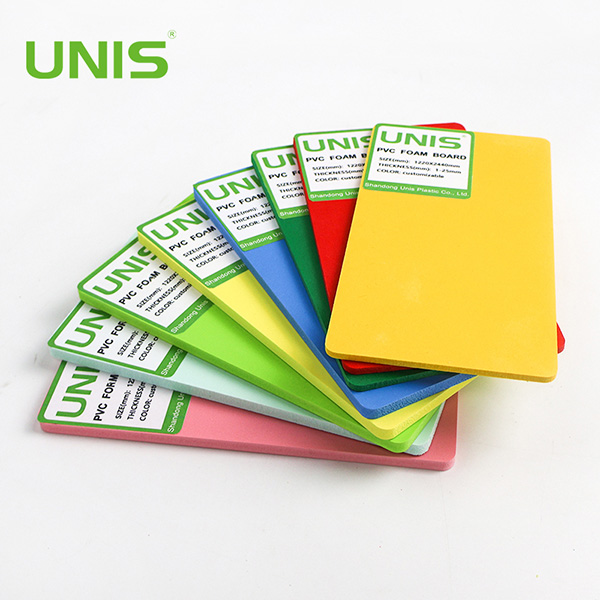 UNIS Shape Outdoor Pvc Foam Board Sheet for Advertising 1.22 2.44m 8/4 ft