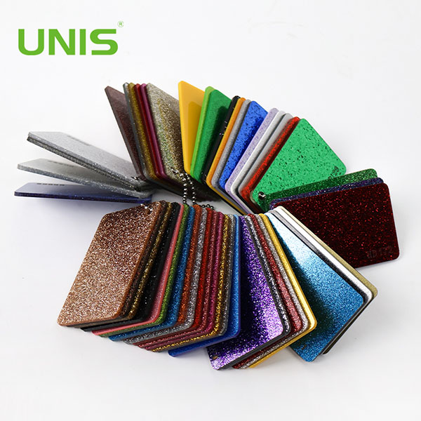 Unis Colours Glitter Acrylic Sheet 